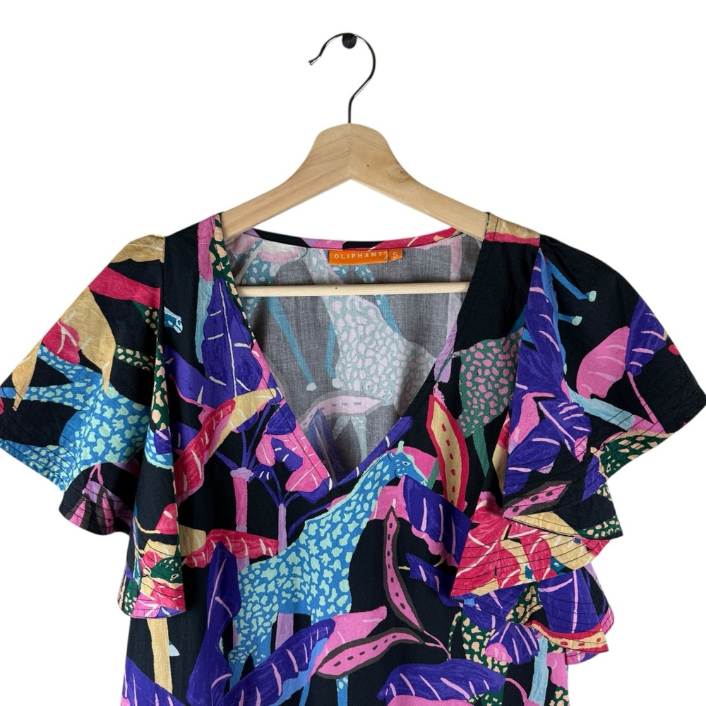 Oliphant Multicolor Ruffle Dress - Picture 5 of 10